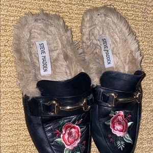 Steve Madden fur mules
